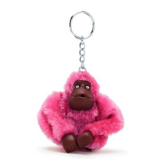 Kipling Sven Monkey Keychain Accessories Pink Robin | CA 2002BE